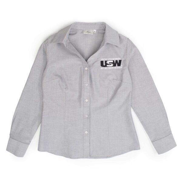 Women's Grey Dress Shirt