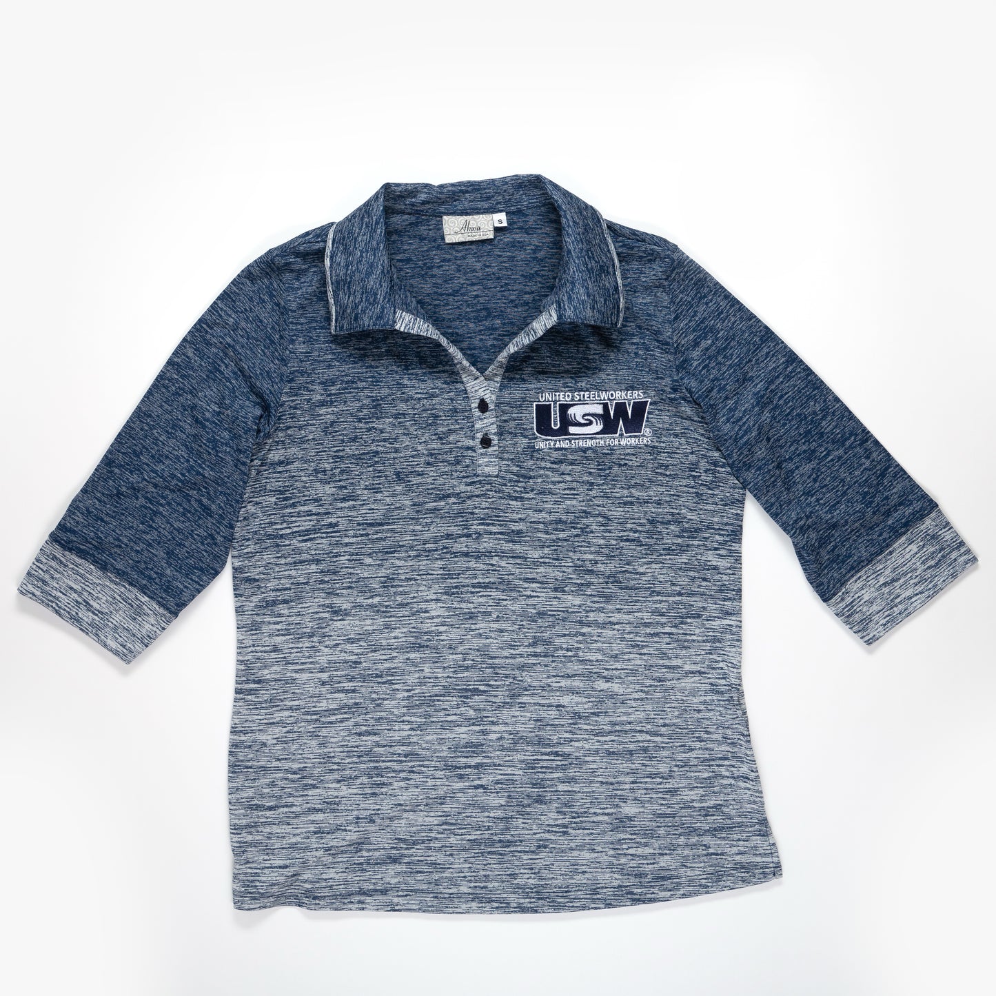 Women's Blue 3/4 Sleeve Top