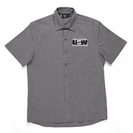 Men's Charcoal S/S Dress Shirt