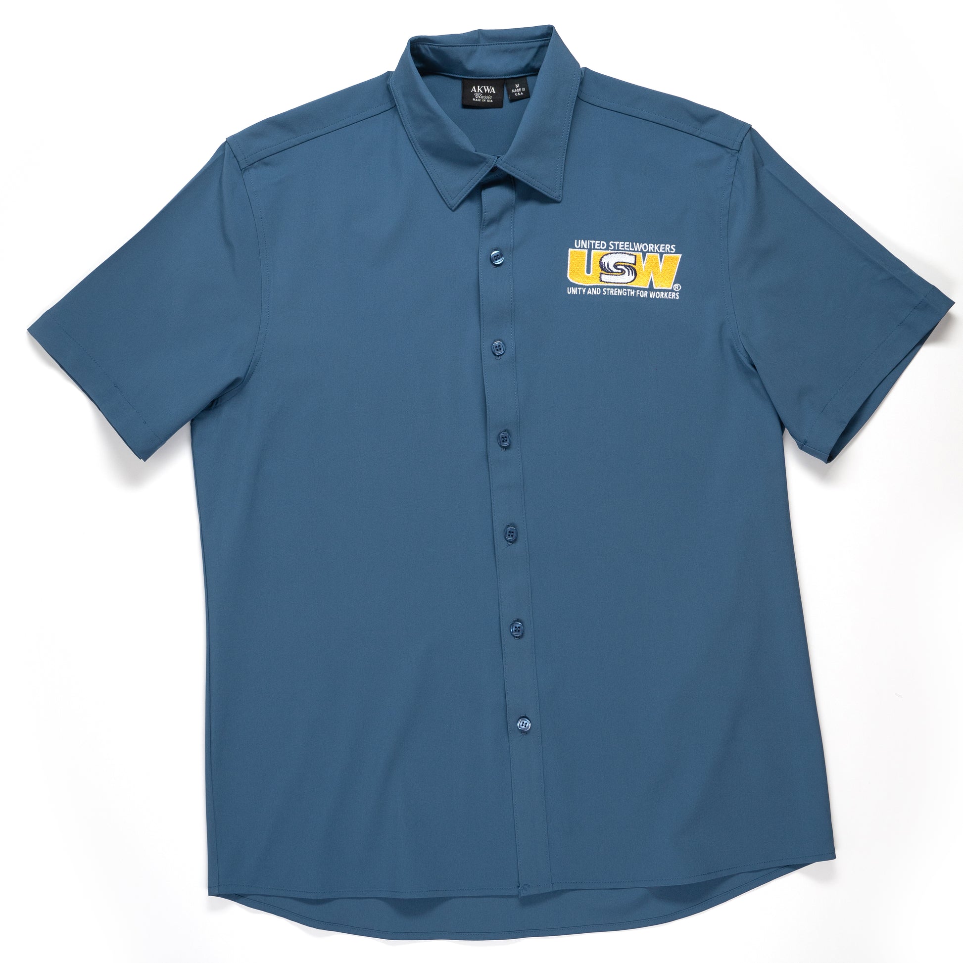 Men's Blue S/S Dress Shirt – Steelworker Store Men's Blue S/S Dress Shirt – Steelworker Store
