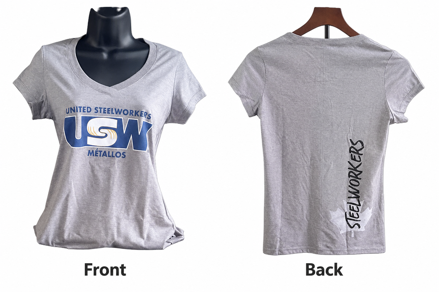 Canadian Gray Ladies Scoop Neck