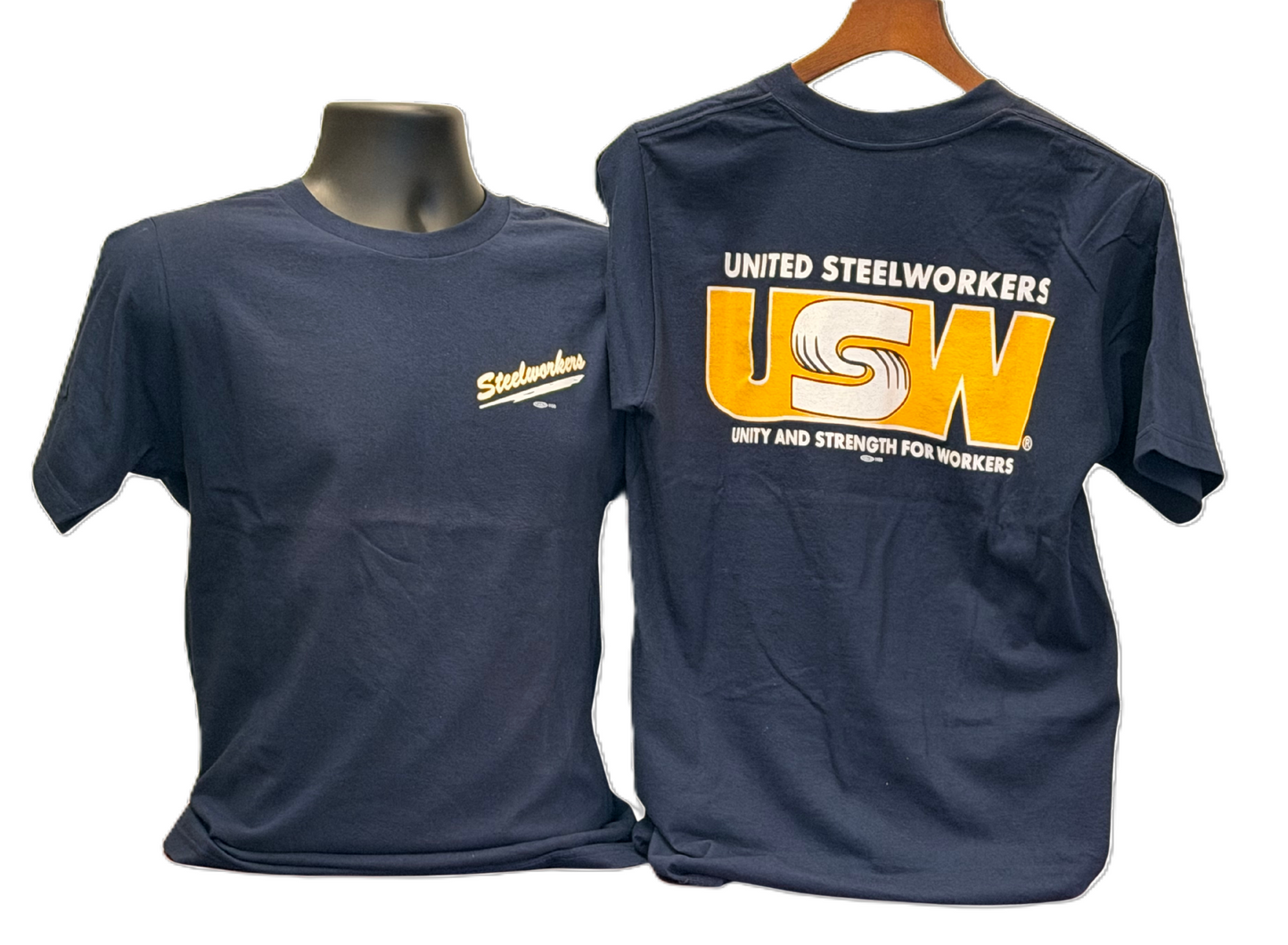 USW T-Shirt Back Logo Navy