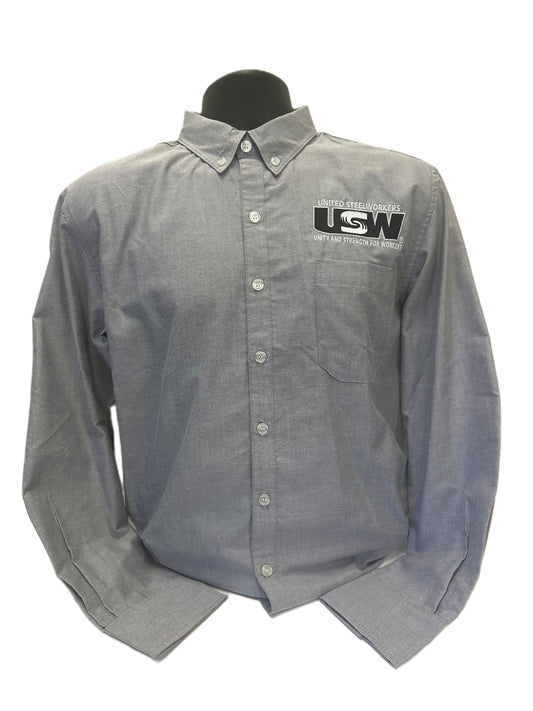 Men's Grey Dress Shirt