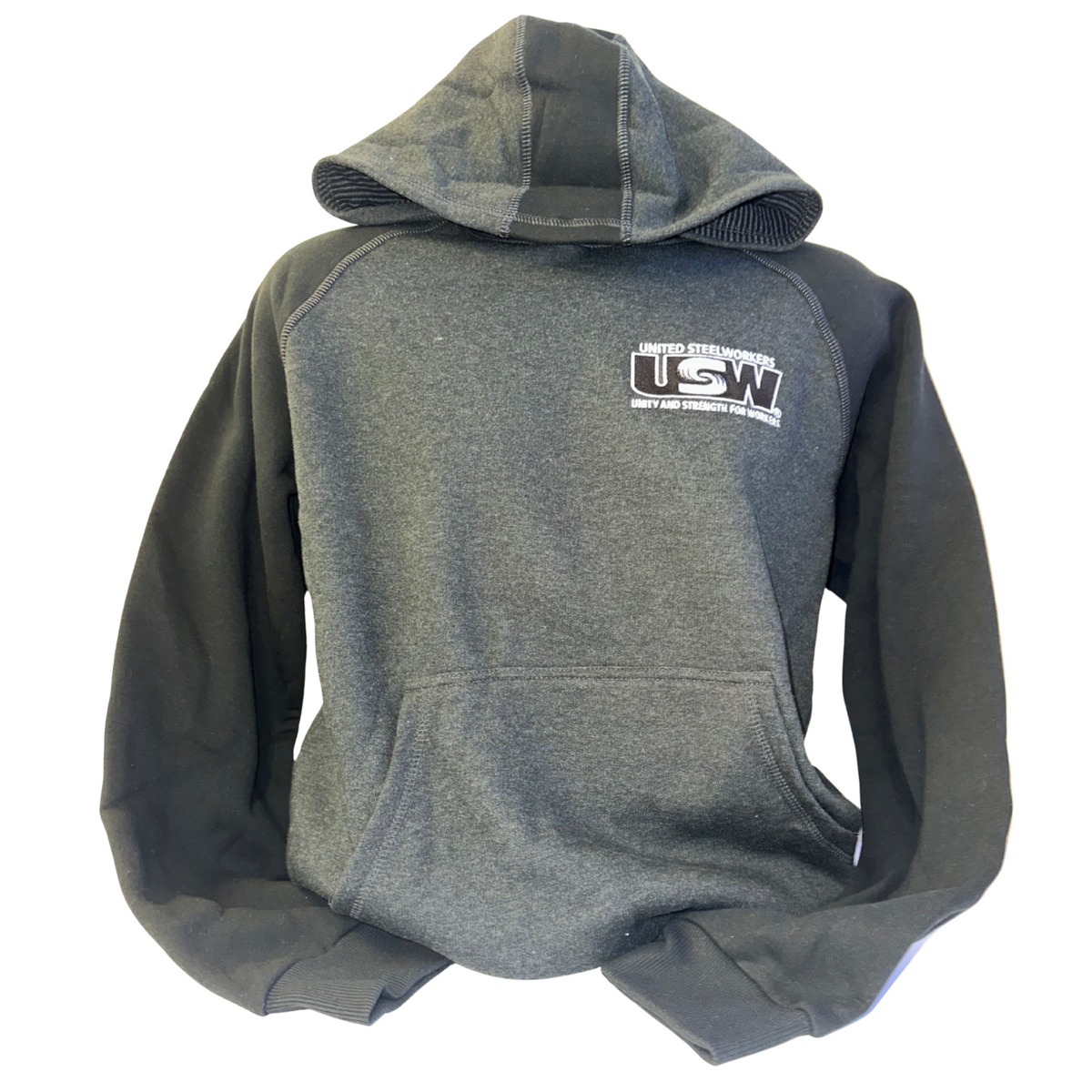 Two-Toned Charcoal Hoodie