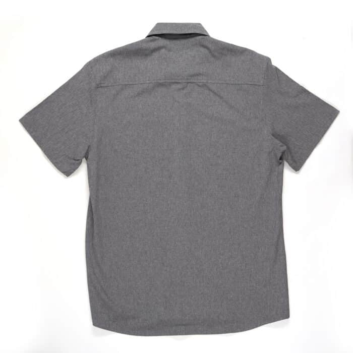 Men's Short Sleeve Charcoal Dress Shirt - USW Steelworker Store